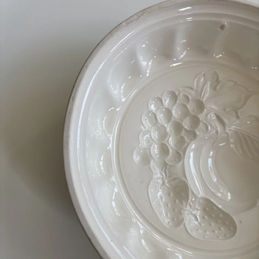 Vtg‎ Gailstyn-Sutton Towle Ceramic Jello Mold Fruit Cottage Core Granny Japan